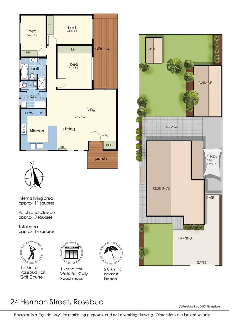 Floorplan of Homely house listing, 24 Herman Street, Rosebud VIC 3939
