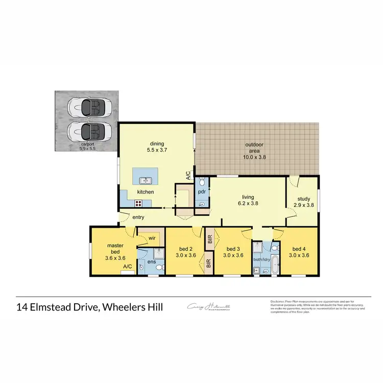 Floorplan of Homely house listing, 14 Elmstead Drive, Wheelers Hill VIC 3150