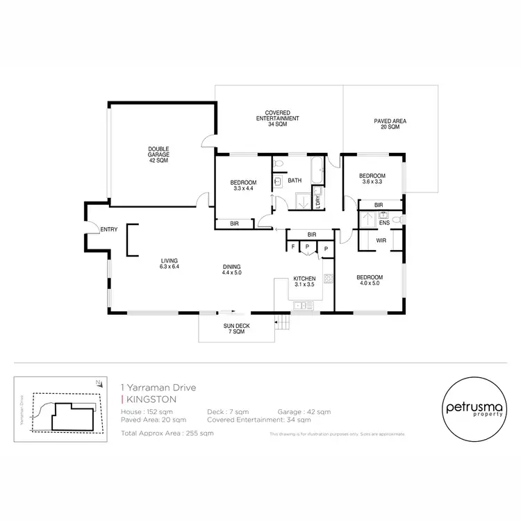 Floorplan of Homely house listing, 1 Yarraman Drive, Kingston TAS 7050