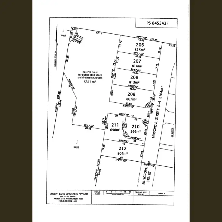Floorplan of Homely land listing, 21 Musgrove Street, Warrnambool VIC 3280