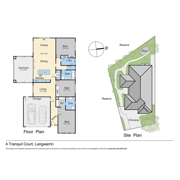 Floorplan of Homely house listing, 4 Tranquil Court, Langwarrin VIC 3910
