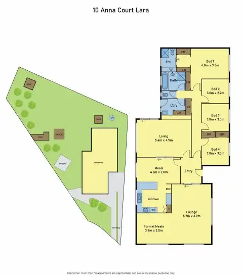 Floorplan of Homely house listing, 10 Anna Crt, Lara VIC 3212