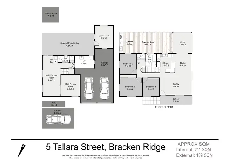 Floorplan of Homely house listing, 5 Tallara Street, Bracken Ridge QLD 4017