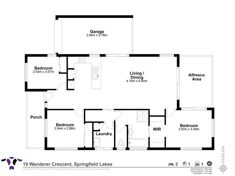 Floorplan of Homely house listing, 19 Wanderer Crescent, Springfield Lakes QLD 4300