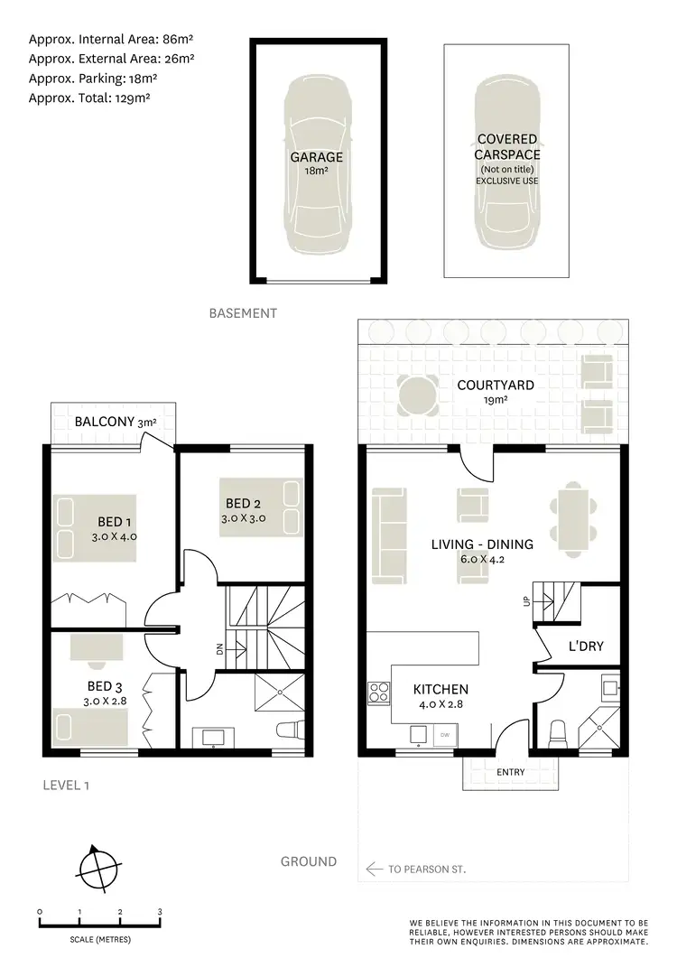 Floorplan of Homely townhouse listing, 2/6 Pearson Street, Gladesville NSW 2111