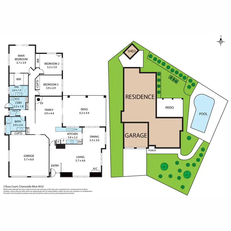 Floorplan of Homely house listing, 5 Rusa Court, Chermside West QLD 4032