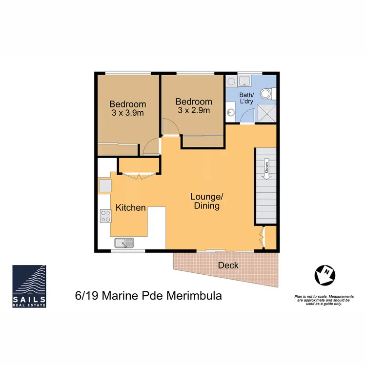 Floorplan of Homely unit listing, 6/19 Marine Parade, Merimbula NSW 2548