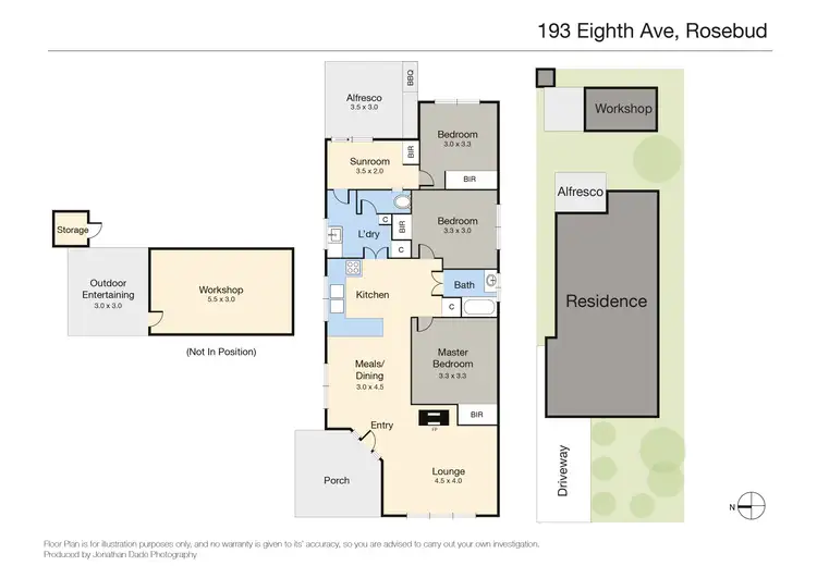 Floorplan of Homely house listing, 193 Eighth Avenue, Rosebud VIC 3939