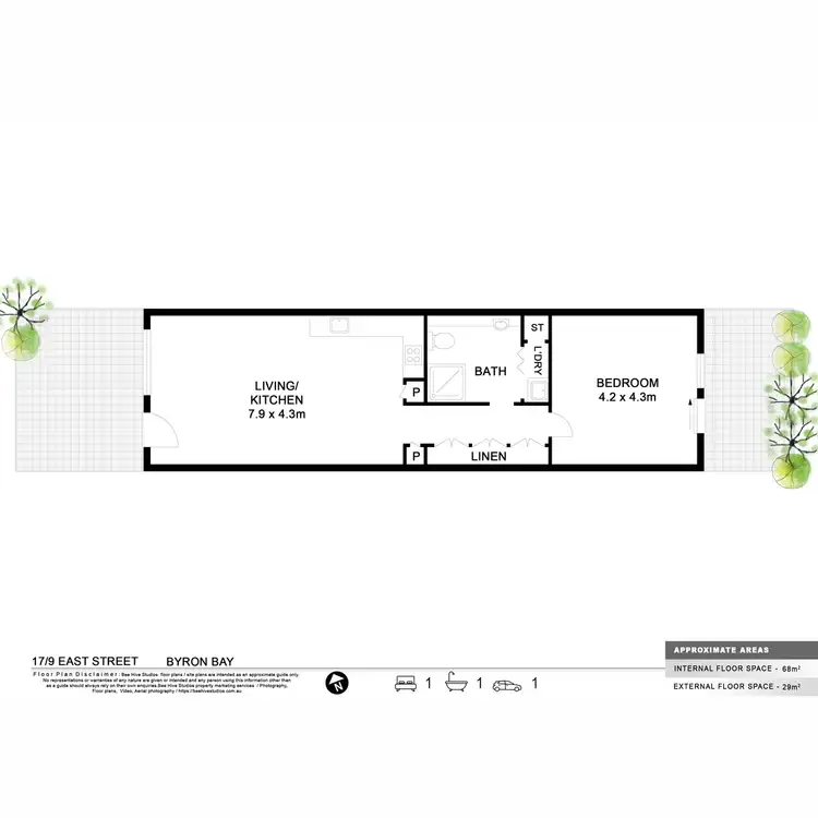 Floorplan of Homely unit listing, 17/9 Easy Street, Byron Bay NSW 2481