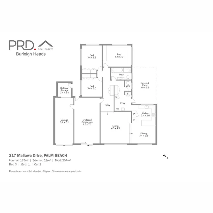 Floorplan of Homely house listing, 8/201 Mallawa Drive, Palm Beach QLD 4221