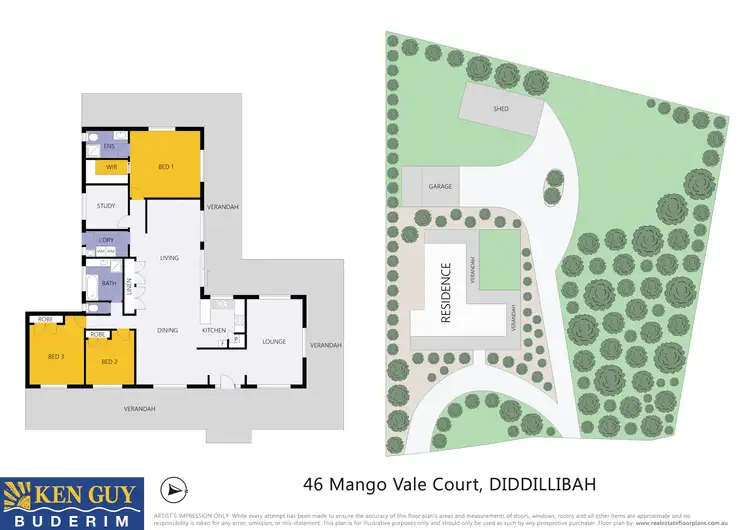Floorplan of Homely house listing, 46 Mango Vale Court, Diddillibah QLD 4559