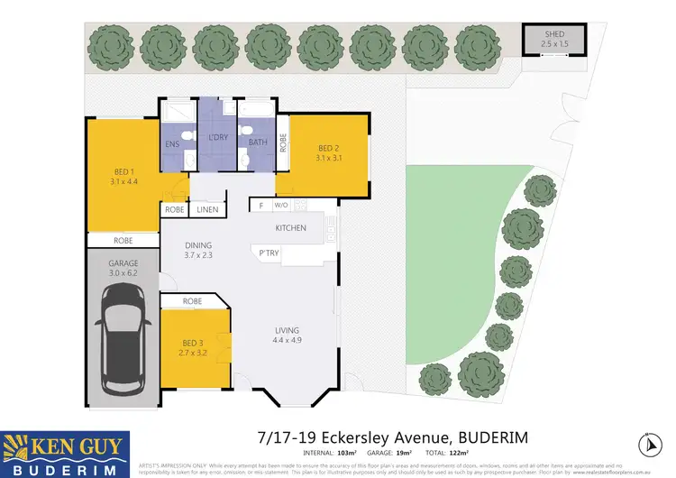 Floorplan of Homely unit listing, 7/17-19 Eckersley Avenue, Buderim QLD 4556
