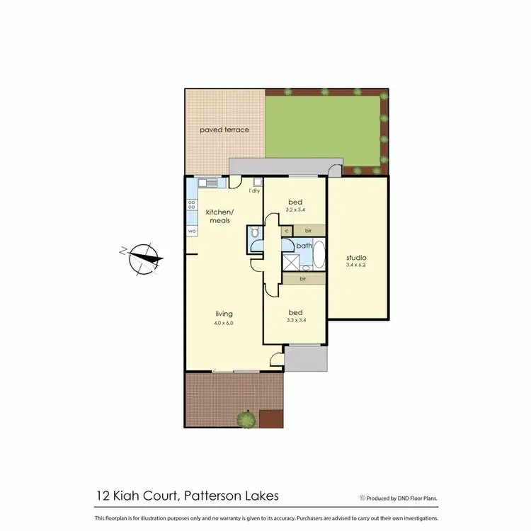 Floorplan of Homely unit listing, 12 Kiah Court, Patterson Lakes VIC 3197