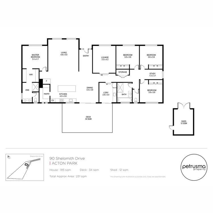 Floorplan of Homely house listing, 90 Shelomith Drive, Acton Park TAS 7170