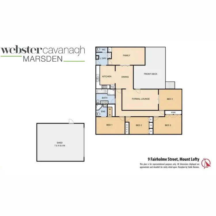 Floorplan of Homely house listing, 9 Fairholme Street, Mount Lofty QLD 4350