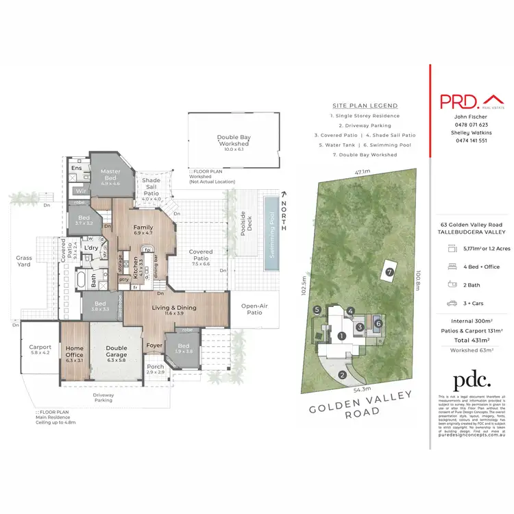 Floorplan of Homely house listing, 63 Golden Valley Road, Tallebudgera Valley QLD 4228