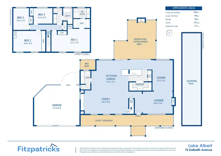 Floorplan of Homely house listing, 72 Dalkeith Avenue, Lake Albert NSW 2650
