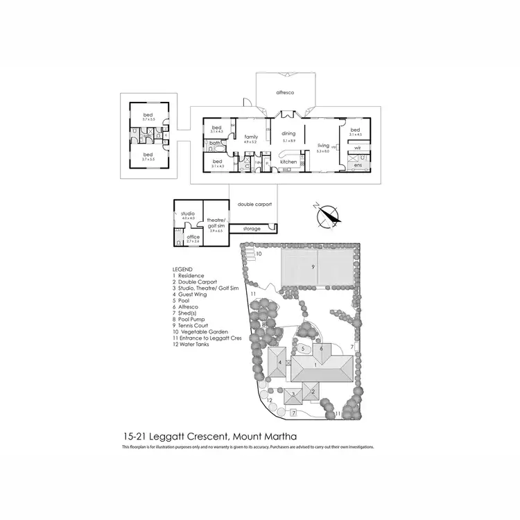 Floorplan of Homely house listing, 15-21 Leggatt Crescent, Mount Martha VIC 3934