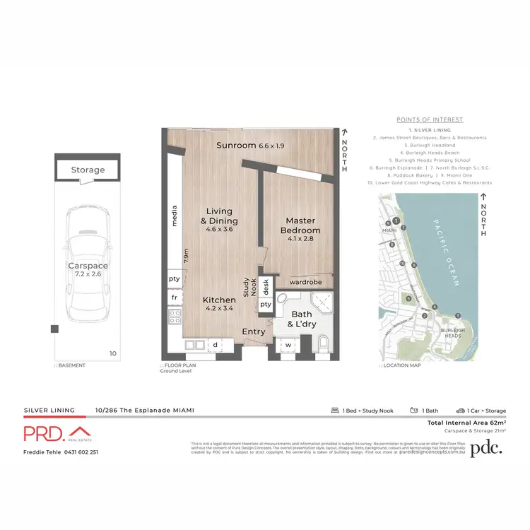 Floorplan of Homely unit listing, 10/286 The Esplanade, Miami QLD 4220