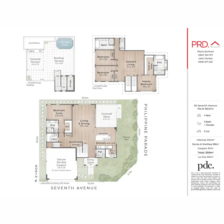 Floorplan of Homely house listing, 50 Seventh Avenue, Palm Beach QLD 4221