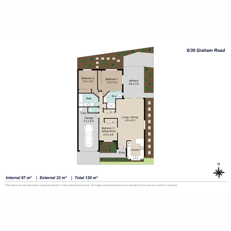 Floorplan of Homely villa listing, 6/30 Graham Road, Carseldine QLD 4034