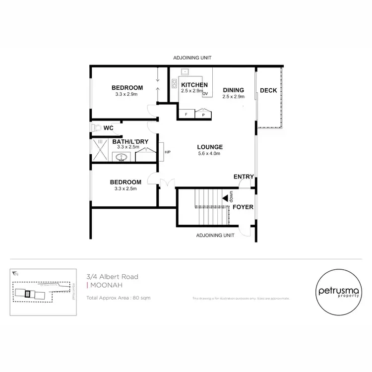 Floorplan of Homely unit listing, 3/4 Albert Road, Moonah TAS 7009