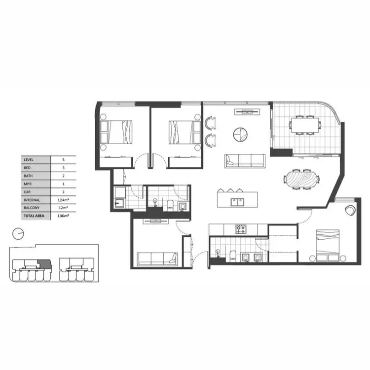Floorplan of Homely apartment listing, 140 Wellington Road, East Brisbane QLD 4169