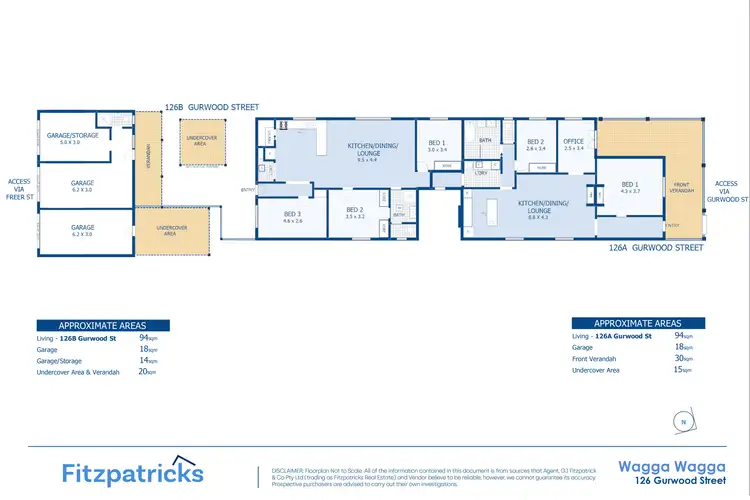 Floorplan of Homely house listing, 126 Gurwood Street, Wagga Wagga NSW 2650