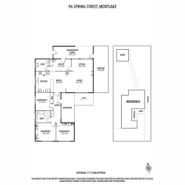 Floorplan of Homely house listing, 96 Spring Street, Mortlake VIC 3272