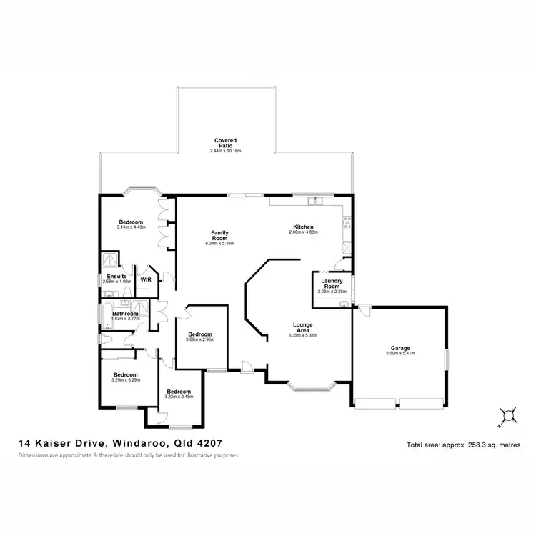 Floorplan of Homely house listing, 14 Kaiser Drive, Windaroo QLD 4207
