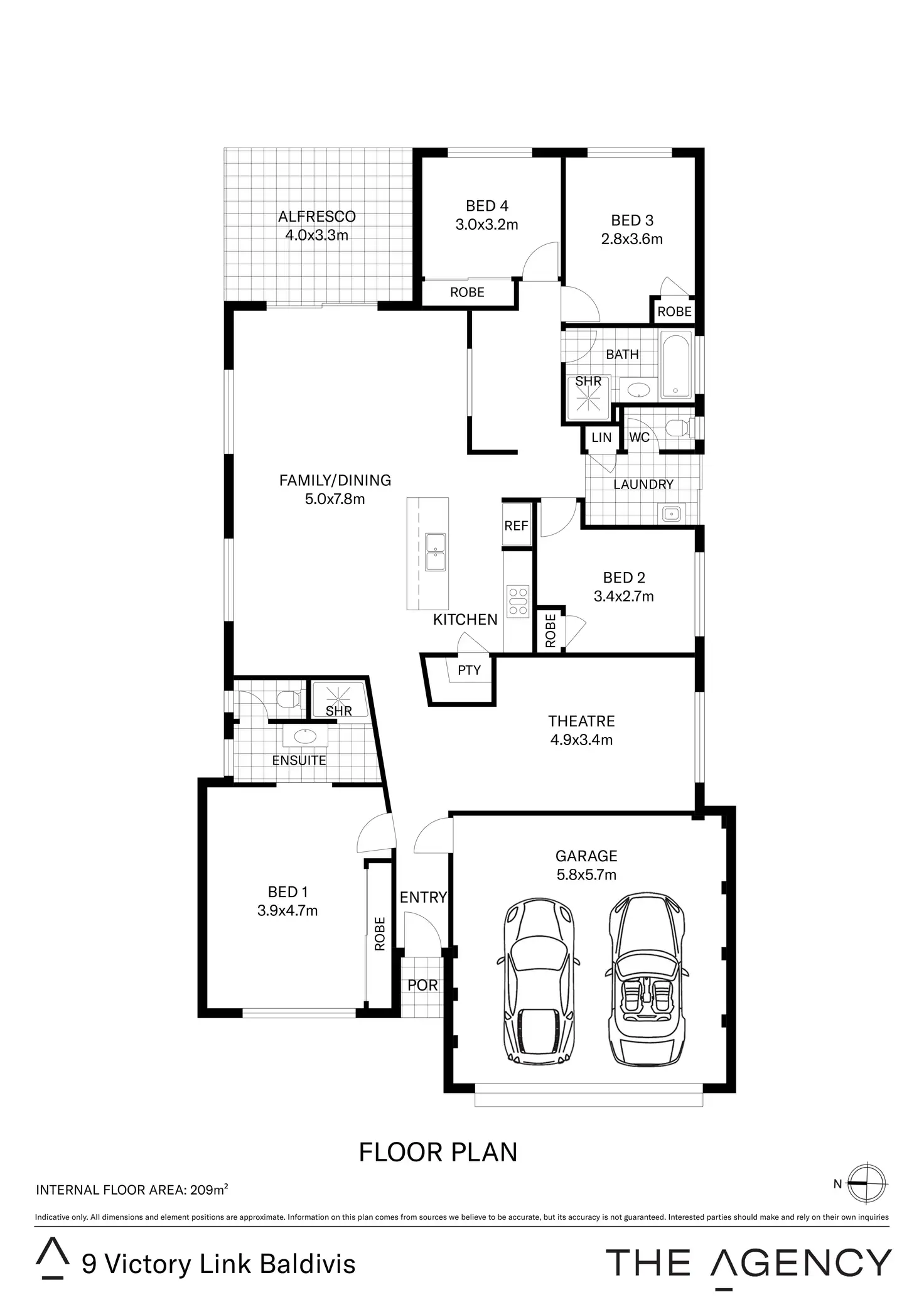 Floorplan of Homely house listing, 9 Victory Link, Baldivis WA 6171