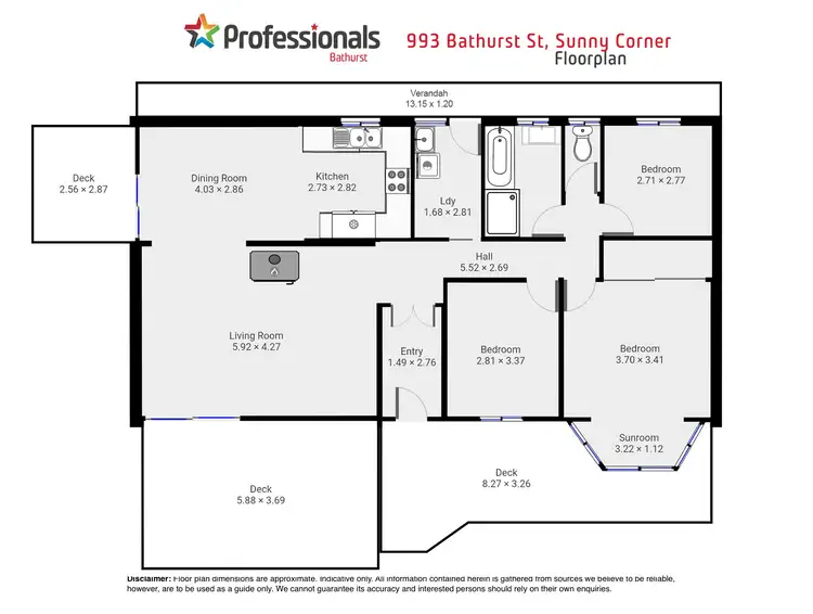 Floorplan of Homely house listing, 993 Bathurst Street, Sunny Corner NSW 2795