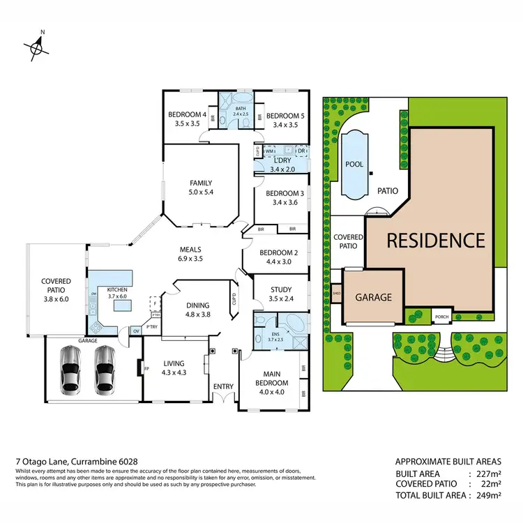 Floorplan of Homely house listing, 7 Otago Lane, Currambine WA 6028