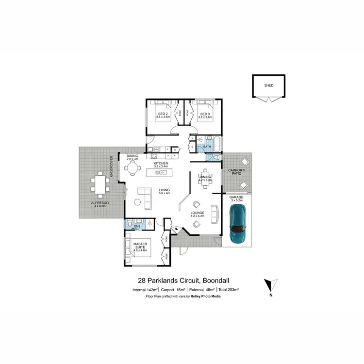 Floorplan of Homely house listing, 28 Parklands Circuit, Boondall QLD 4034