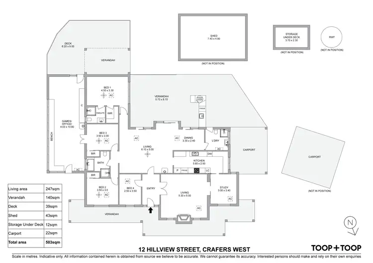 Floorplan of Homely house listing, 12 Hillview Street, Crafers West SA 5152