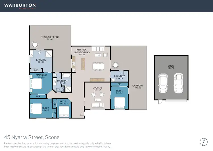 Floorplan of Homely house listing, 45 Nyarra Street, Scone NSW 2337