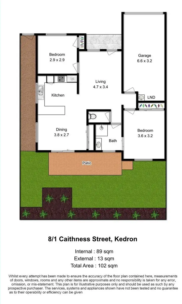 Floorplan of Homely villa listing, 8/1 Caithness Street, Kedron QLD 4031