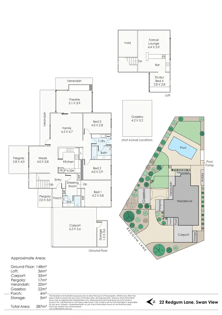 Floorplan of Homely house listing, 22 Redgum Lane, Swan View WA 6056