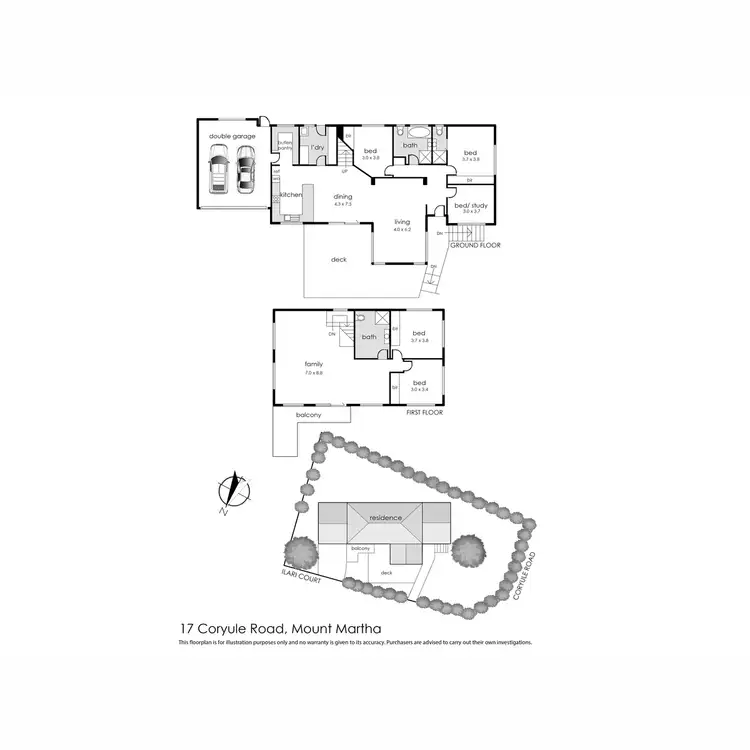 Floorplan of Homely house listing, 17 Coryule Road, Mount Martha VIC 3934