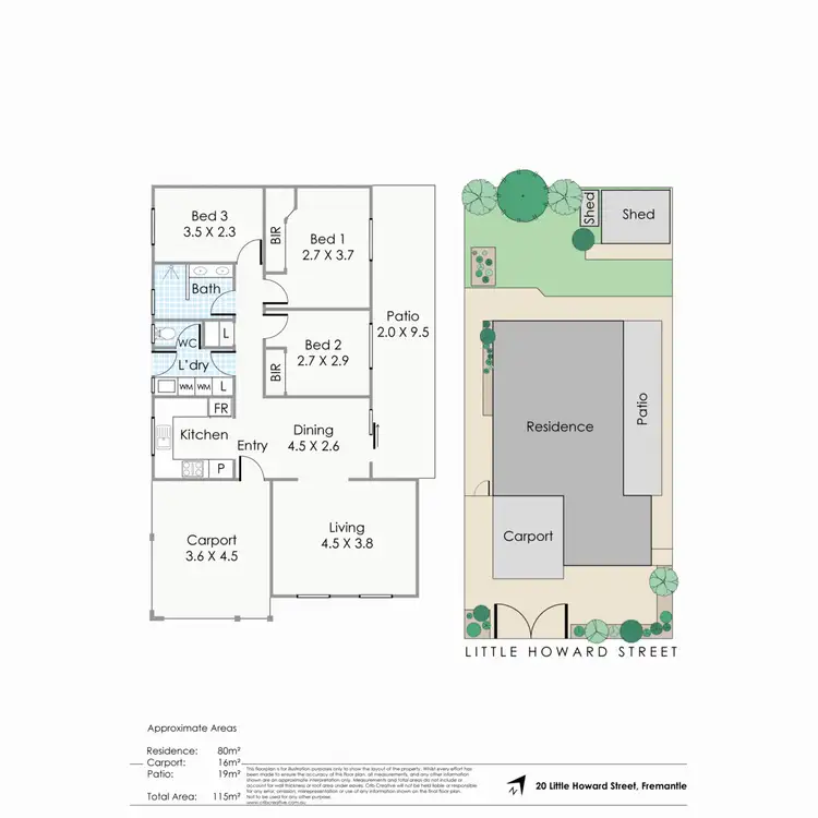 Floorplan of Homely house listing, 20 Little Howard Street, Fremantle WA 6160