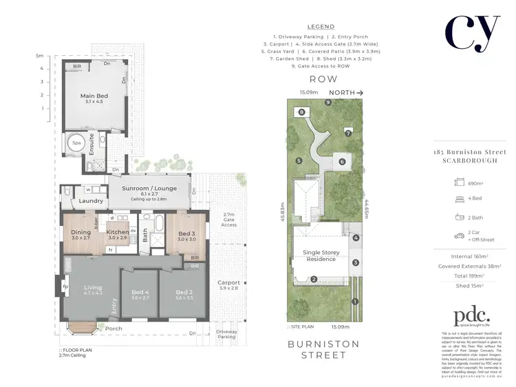 Floorplan of Homely house listing, 185 Burniston Street, Scarborough WA 6019