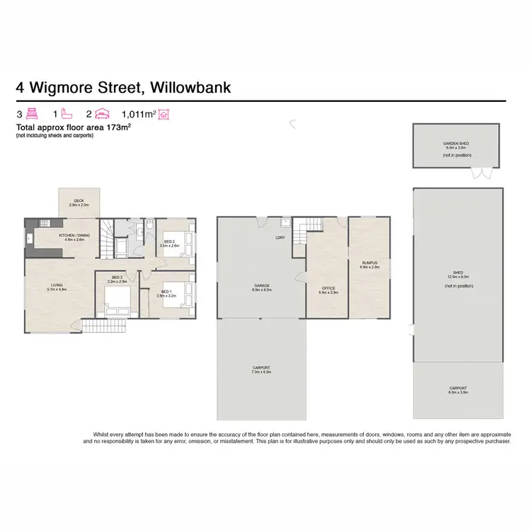 Floorplan of Homely house listing, 4 Wigmore Street, Willowbank QLD 4306