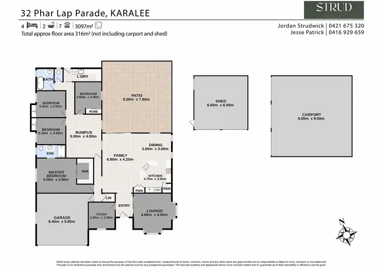 Floorplan of Homely house listing, 32 Phar Lap Parade, Karalee QLD 4306