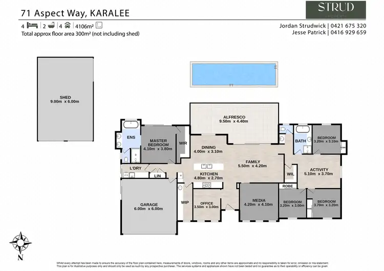 Floorplan of Homely house listing, 71 Aspect Way, Karalee QLD 4306