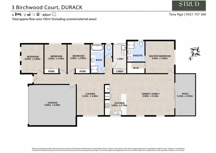 Floorplan of Homely house listing, 3 Birchwood Court, Durack QLD 4077