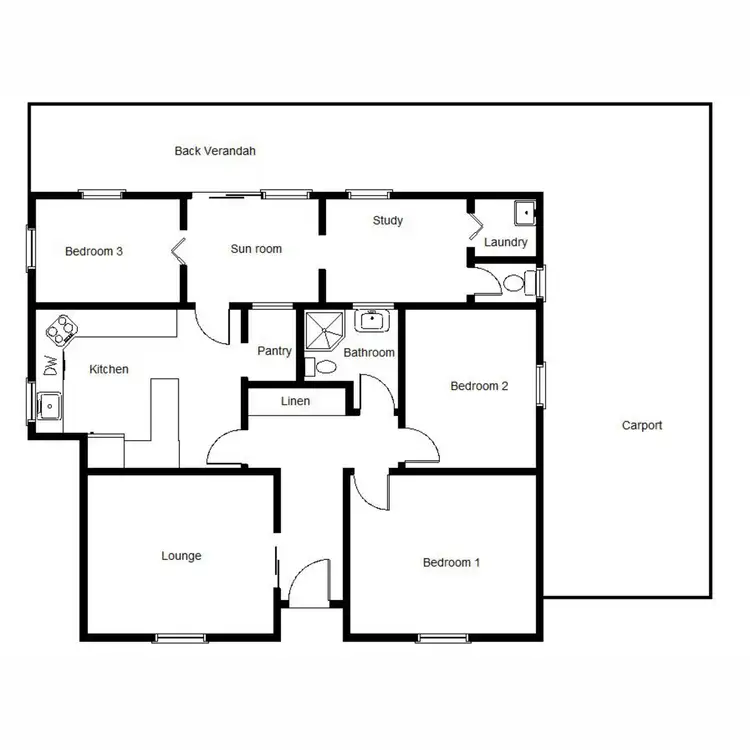 Floorplan of Homely house listing, 1 Wills Street, Port Augusta SA 5700