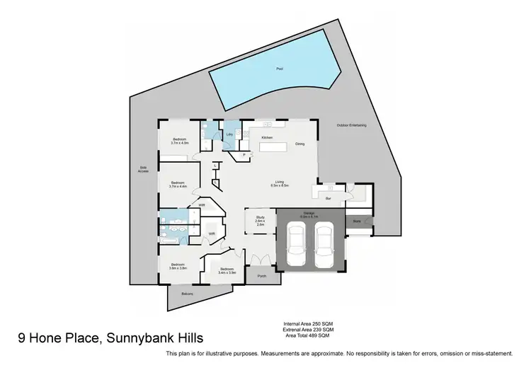 Floorplan of Homely house listing, 9 Hone Place, Sunnybank Hills QLD 4109