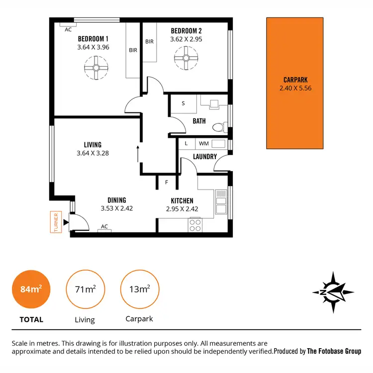 Floorplan of Homely unit listing, 9/62 George Street, Norwood SA 5067
