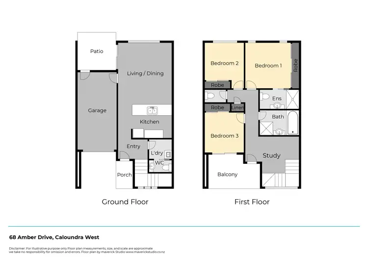 Floorplan of Homely house listing, 68 Amber Drive, Caloundra West QLD 4551