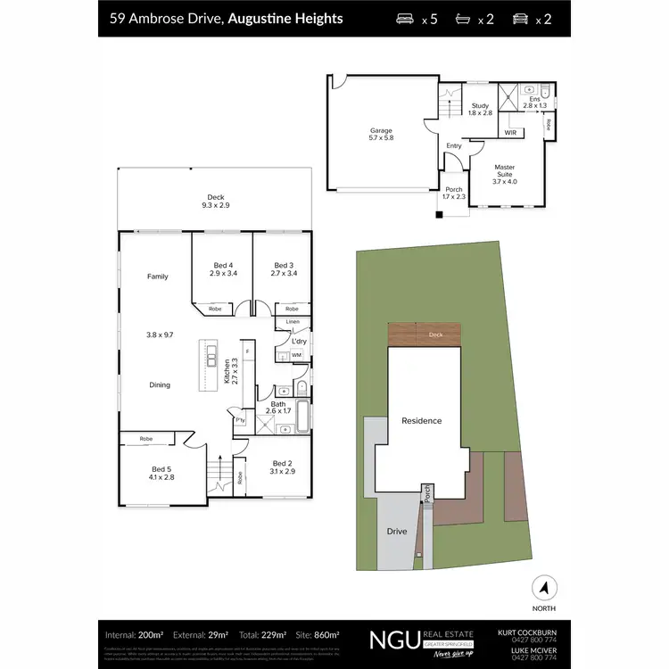 Floorplan of Homely house listing, 59 Ambrose Drive, Augustine Heights QLD 4300